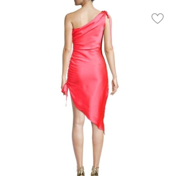 Amanda Uprichard Maryclare Dress in Fluro Pink size Small - Picture 3 of 16